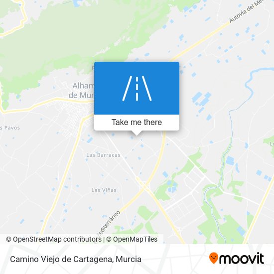 mapa Camino Viejo de Cartagena