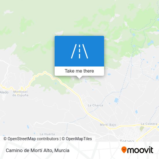 Camino de Mortí Alto map