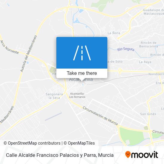 Calle Alcalde Francisco Palacios y Parra map