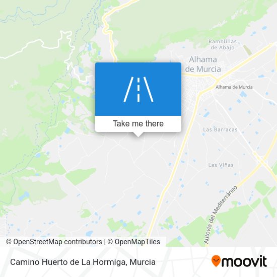 Camino Huerto de La Hormiga map