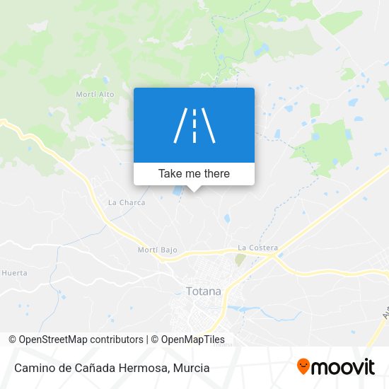 Camino de Cañada Hermosa map