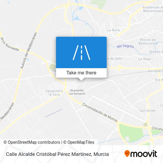 Calle Alcalde Cristóbal Pérez Martínez map