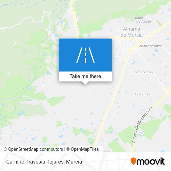 Camino Travesía Tejares map