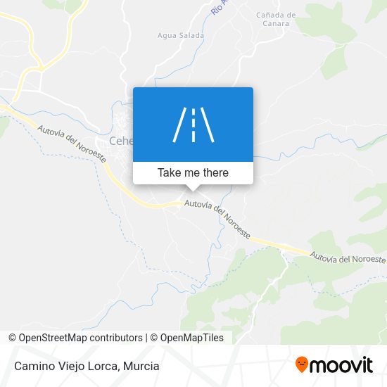 Camino Viejo Lorca map