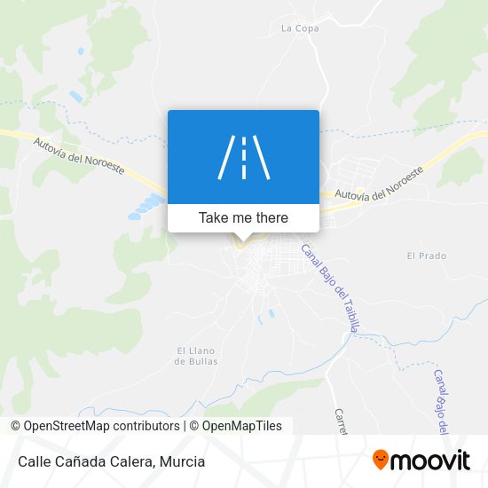 Calle Cañada Calera map