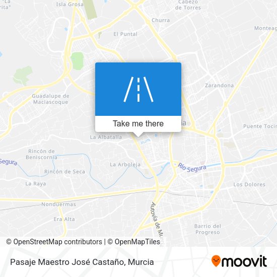 Pasaje Maestro José Castaño map