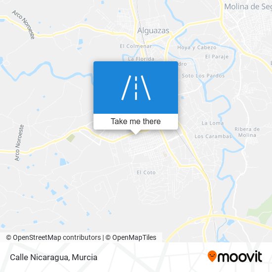 Calle Nicaragua map