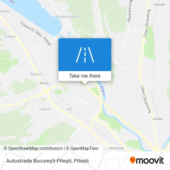 Autostrada București-Pitești map
