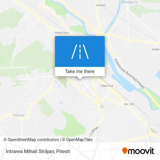 Intrarea Mihail Străjan map