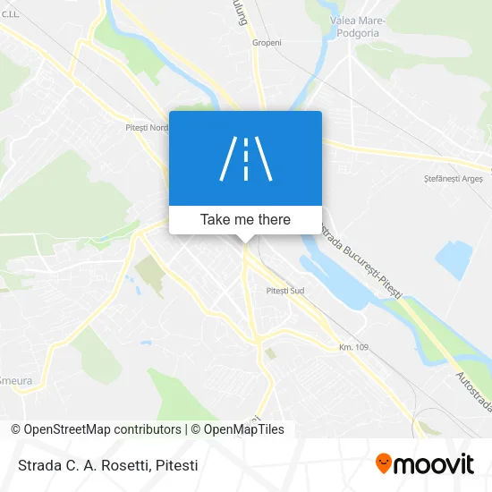 Strada C. A. Rosetti map