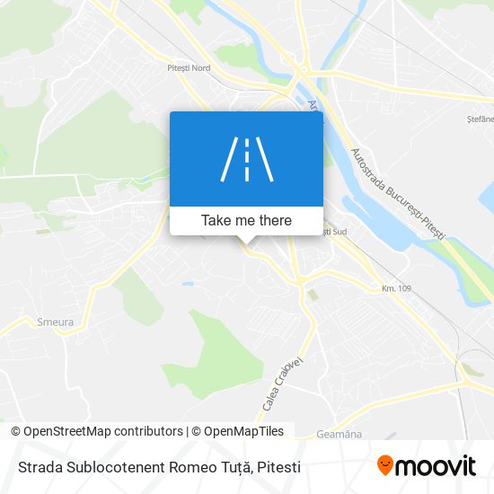 Strada Sublocotenent Romeo Tuță map