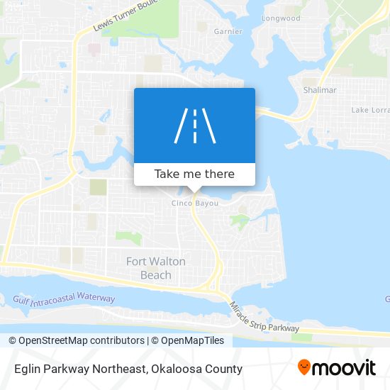 Mapa de Eglin Parkway Northeast