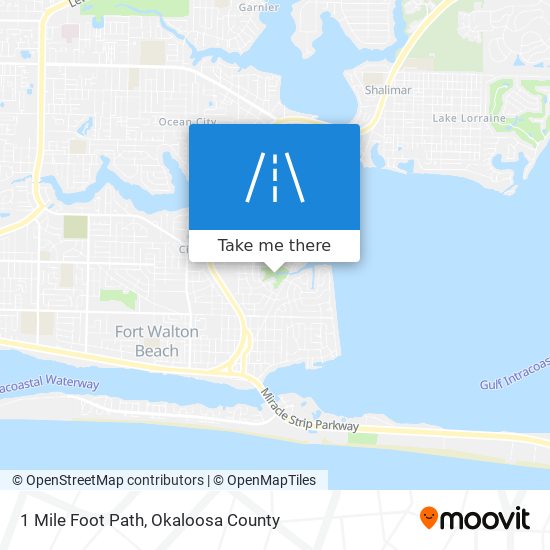 1 Mile Foot Path map