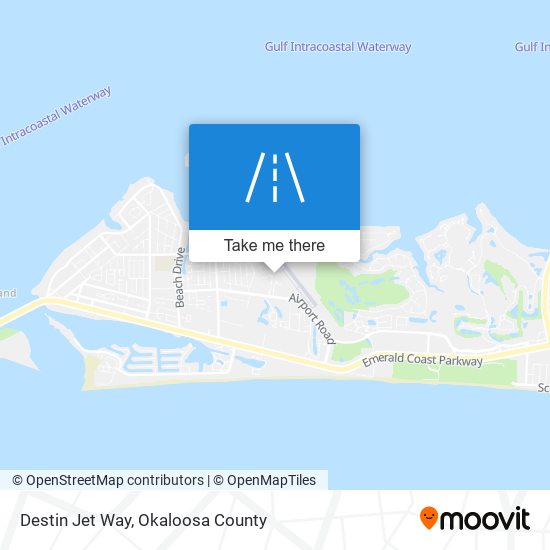 Destin Jet Way map