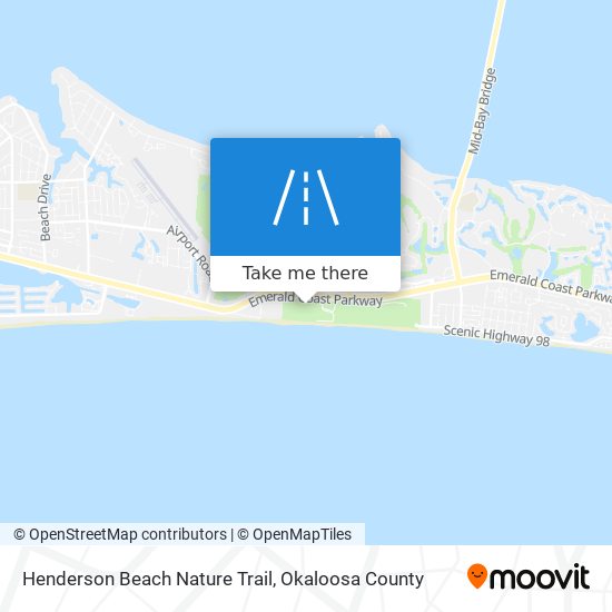 Mapa de Henderson Beach Nature Trail