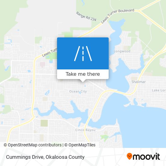 Cummings Drive map
