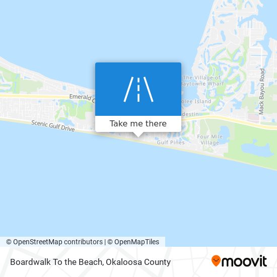 Boardwalk To the Beach map