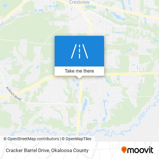 Cracker Barrel Drive map