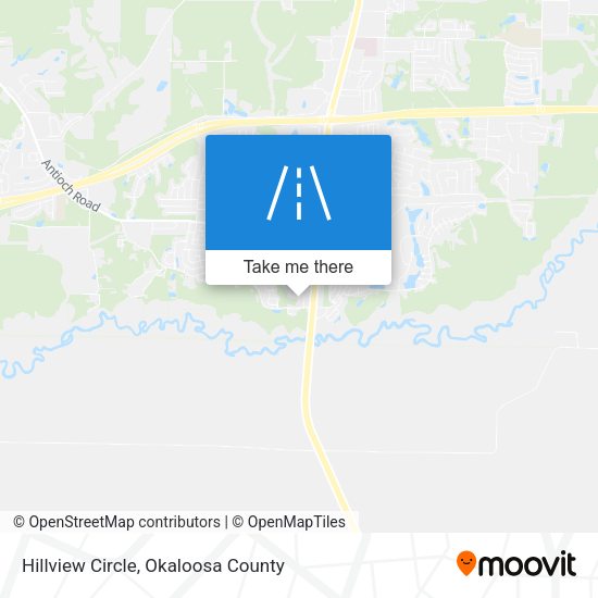 Hillview Circle map