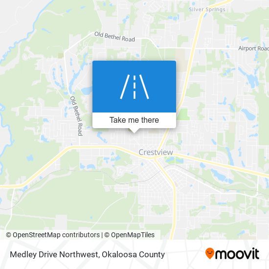 Medley Drive Northwest map