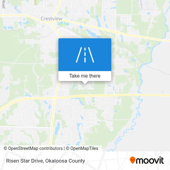 Risen Star Drive map