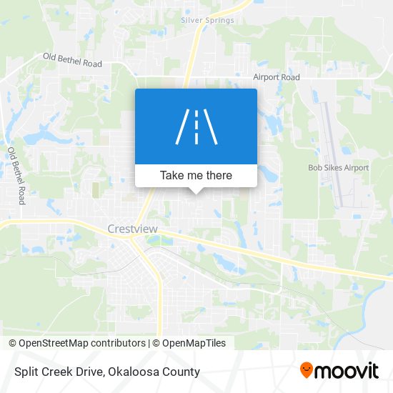 Split Creek Drive map