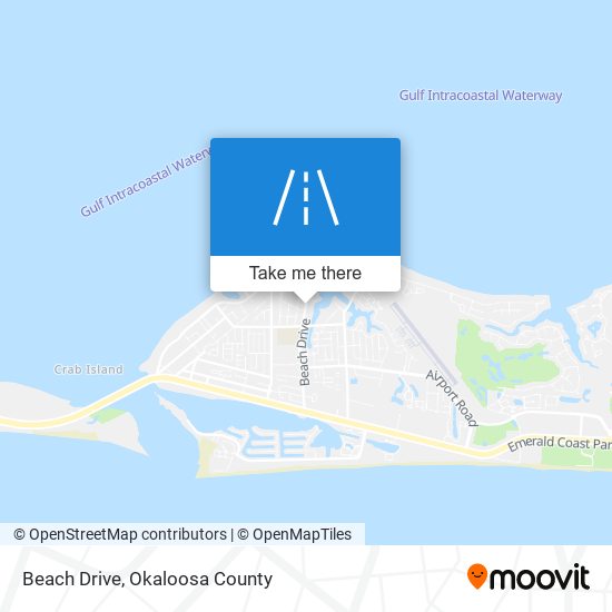 Beach Drive map