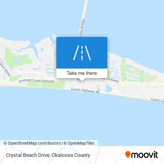 Crystal Beach Drive map