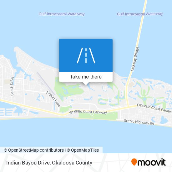 Indian Bayou Drive map