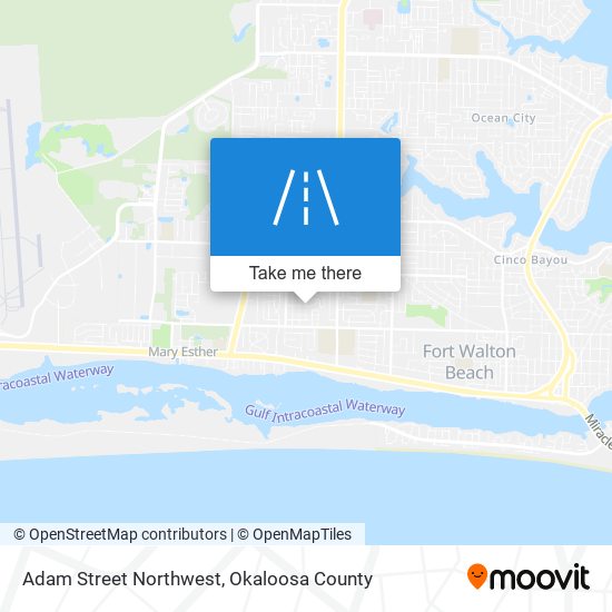 Mapa de Adam Street Northwest