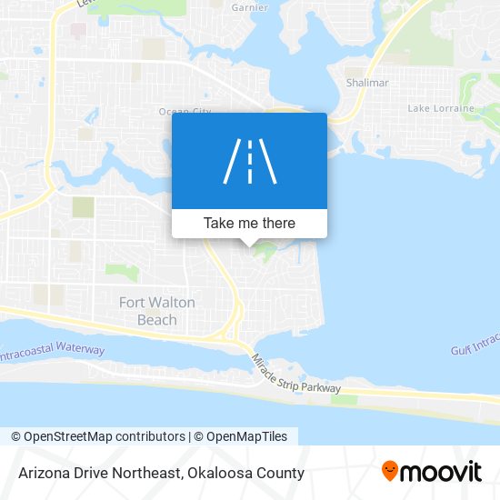 Mapa de Arizona Drive Northeast