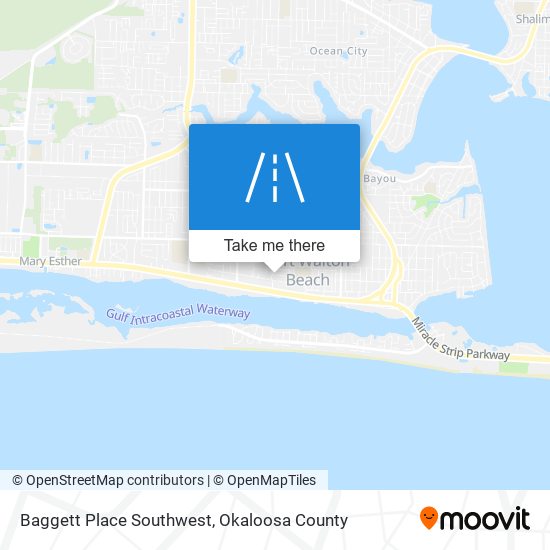 Baggett Place Southwest map