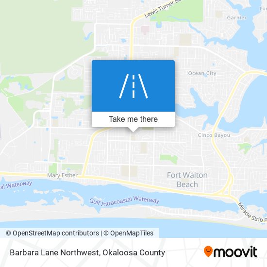 Mapa de Barbara Lane Northwest