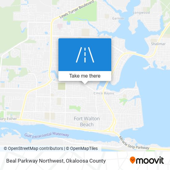 Beal Parkway Northwest map