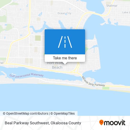 Beal Parkway Southwest map