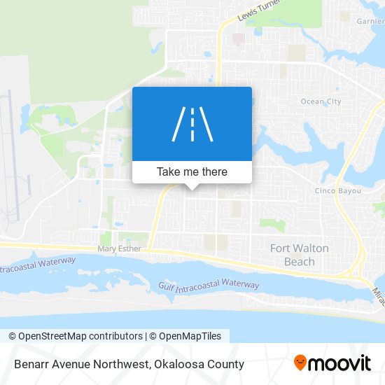 Benarr Avenue Northwest map