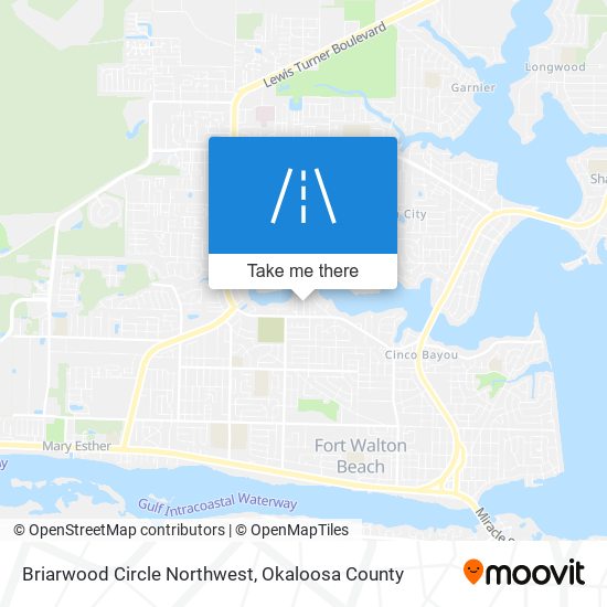 Briarwood Circle Northwest map