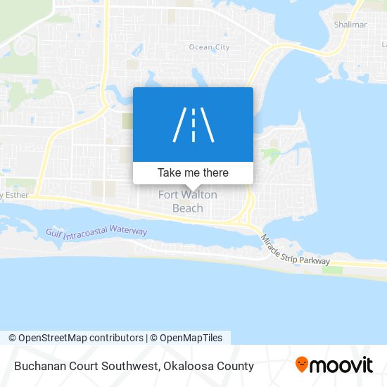 Buchanan Court Southwest map