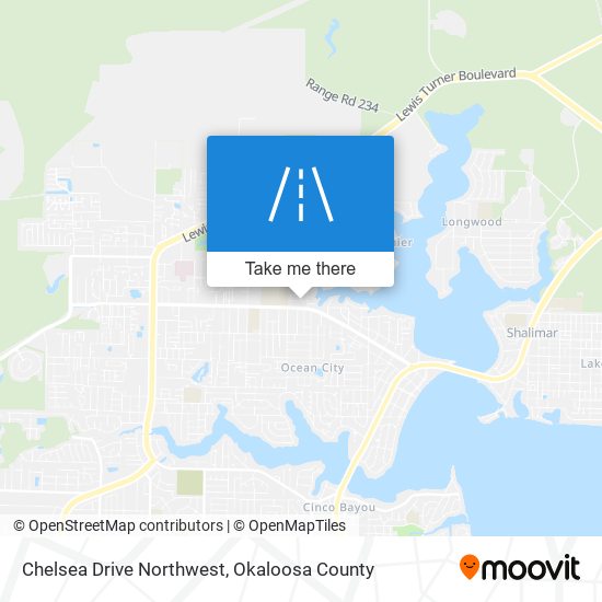 Mapa de Chelsea Drive Northwest