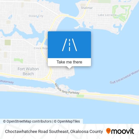 Choctawhatchee Road Southeast map