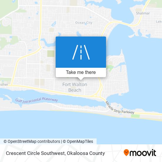 Crescent Circle Southwest map