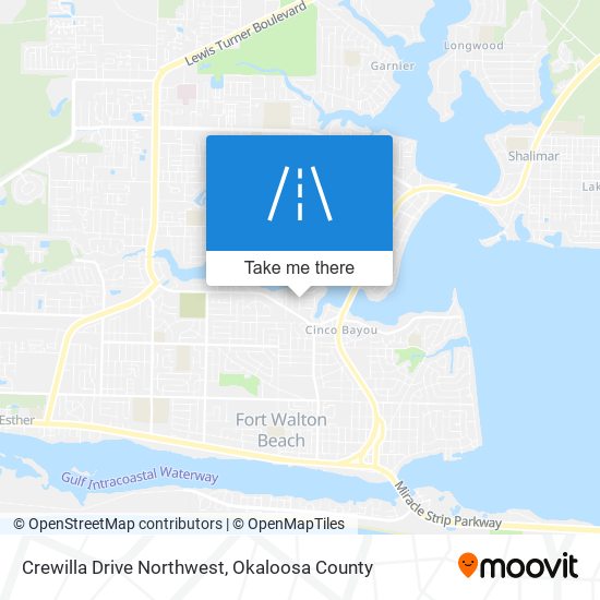 Mapa de Crewilla Drive Northwest