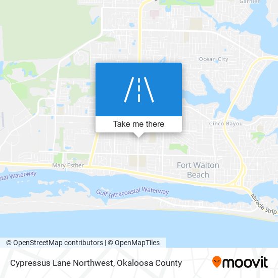 Cypressus Lane Northwest map