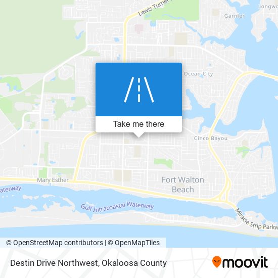 Mapa de Destin Drive Northwest