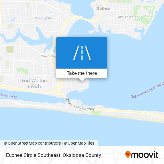 Euchee Circle Southeast map