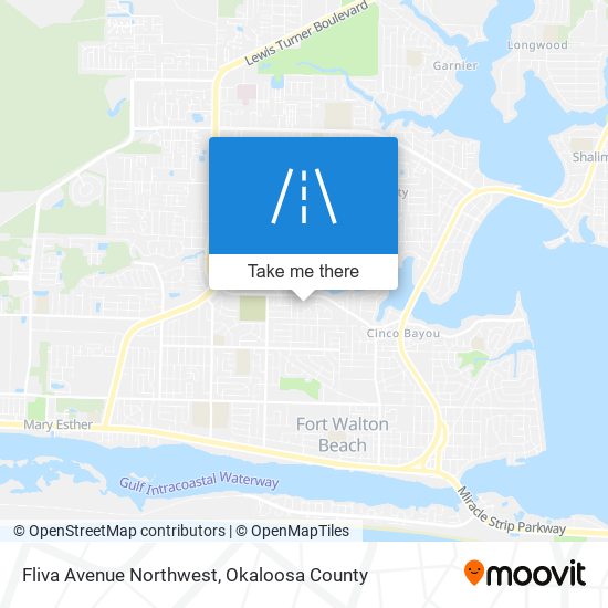 Mapa de Fliva Avenue Northwest