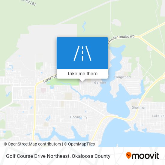Golf Course Drive Northeast map