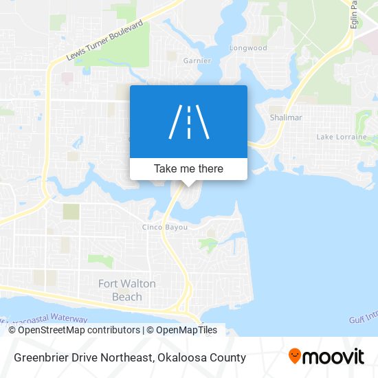 Mapa de Greenbrier Drive Northeast