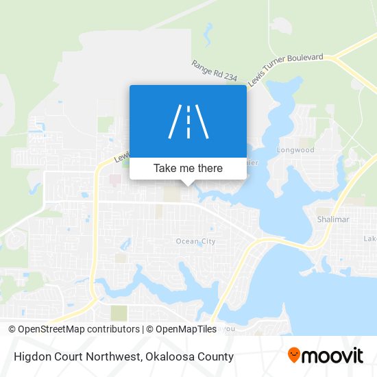 Higdon Court Northwest map