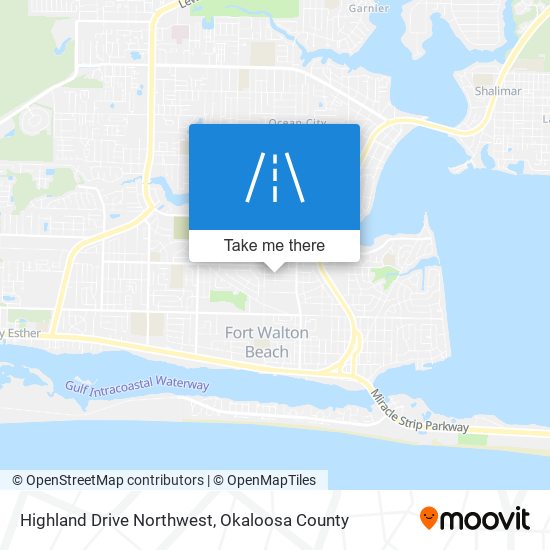Highland Drive Northwest map